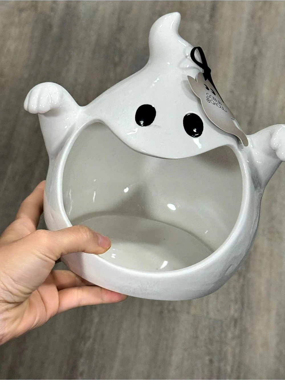 Ghost Wall Decor Bowl in White Like New